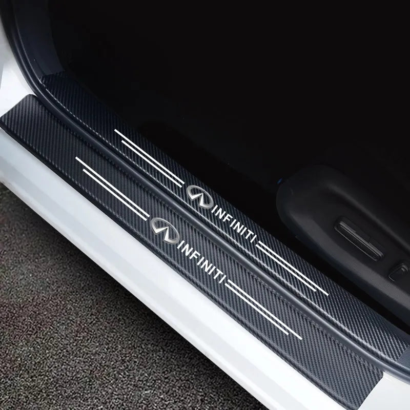 Carbon door sill stickers