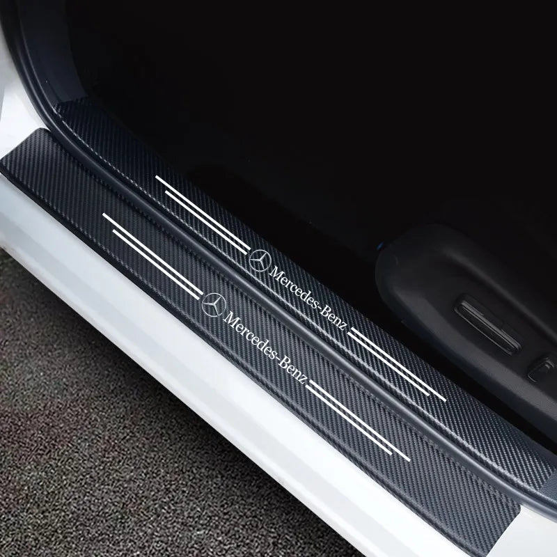 Carbon door sill stickers