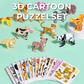 3D Cartoon Puzzelset | 25 Puzzels