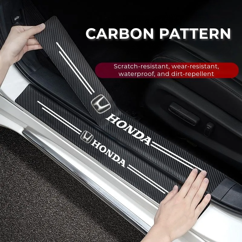 Carbon door sill stickers