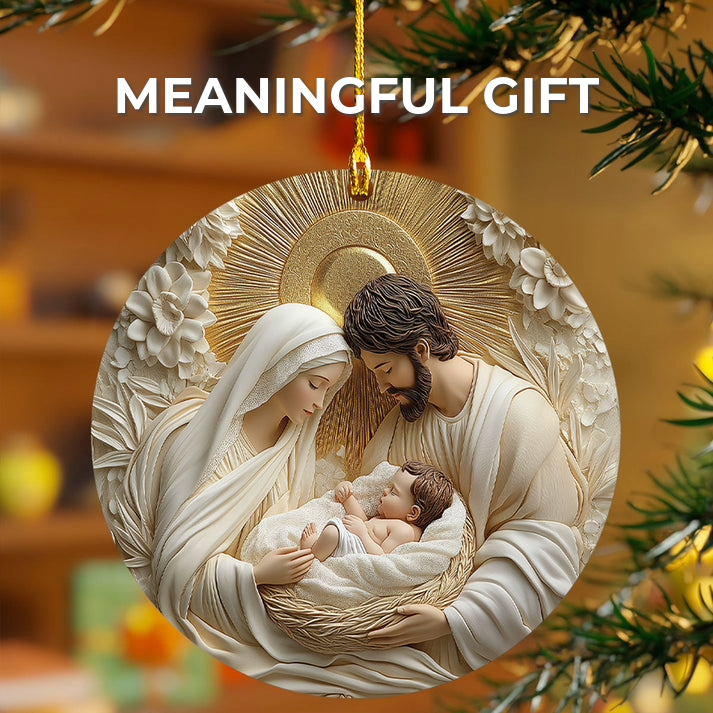 Holy Family Christmas Ornament