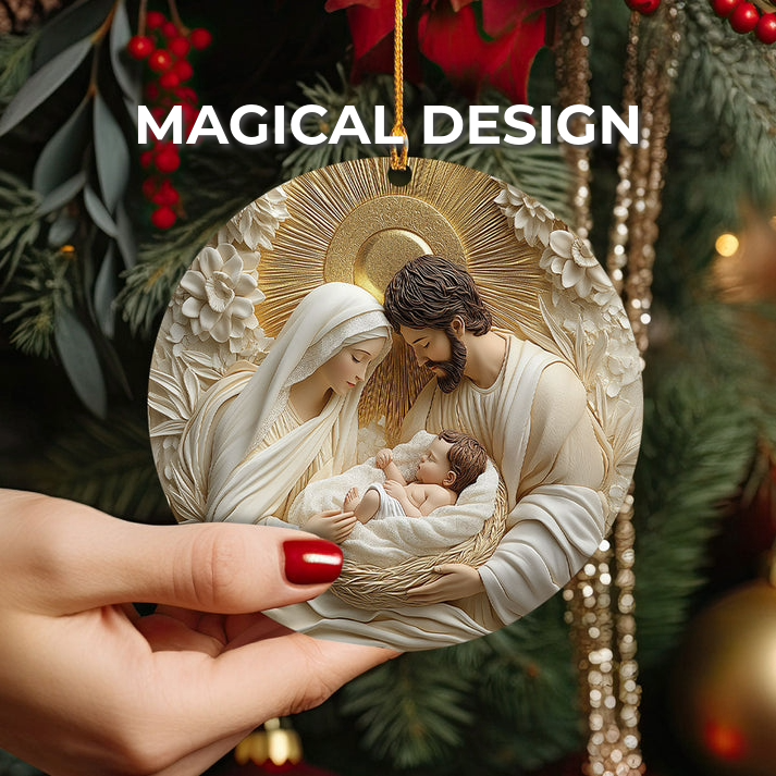 Holy Family Christmas Ornament